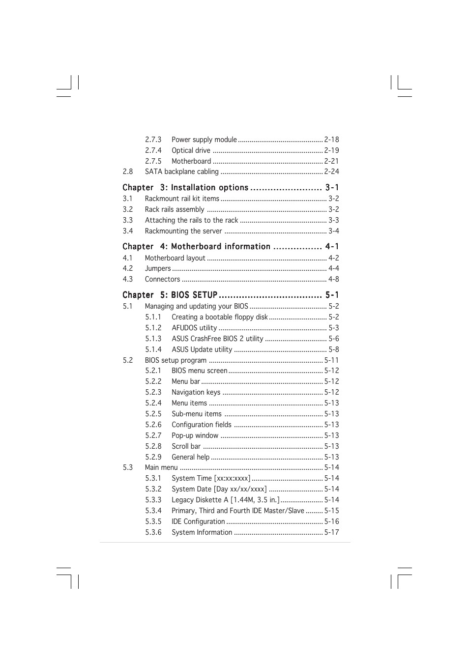 Asus AP1600R-E2(BI2) User Manual | Page 4 / 140