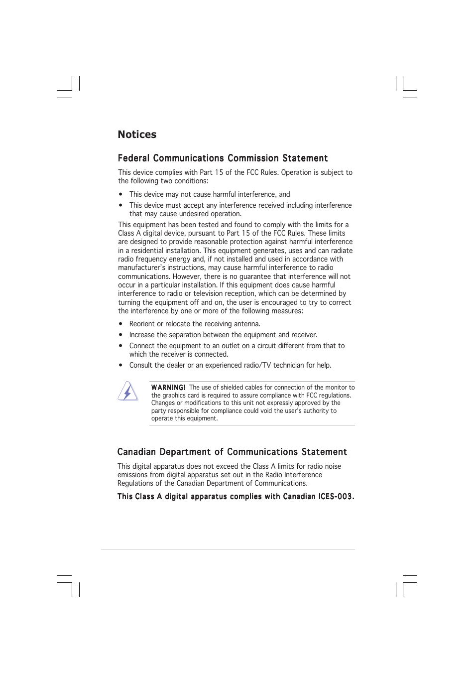 Notices | Asus AP1600R-E2(BI2) User Manual | Page 6 / 140