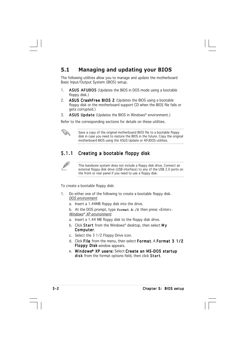 1 managing and updating your bios | Asus AP1600R-E2(BI2) User Manual | Page 62 / 140