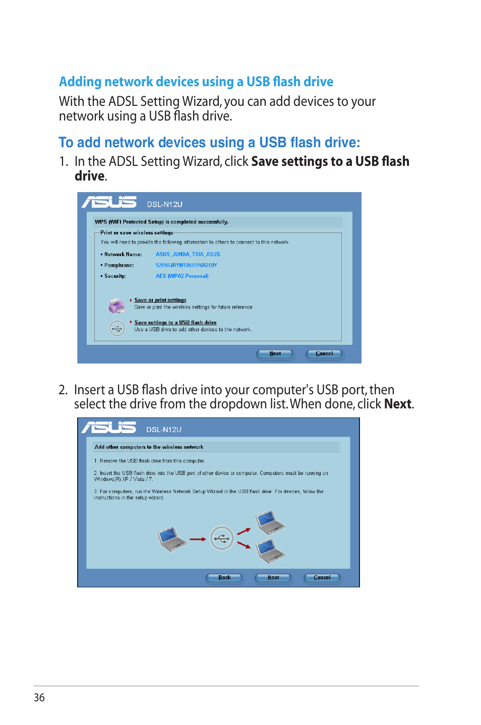 Asus DSL-N12U (VER.B1) User Manual | Page 36 / 60