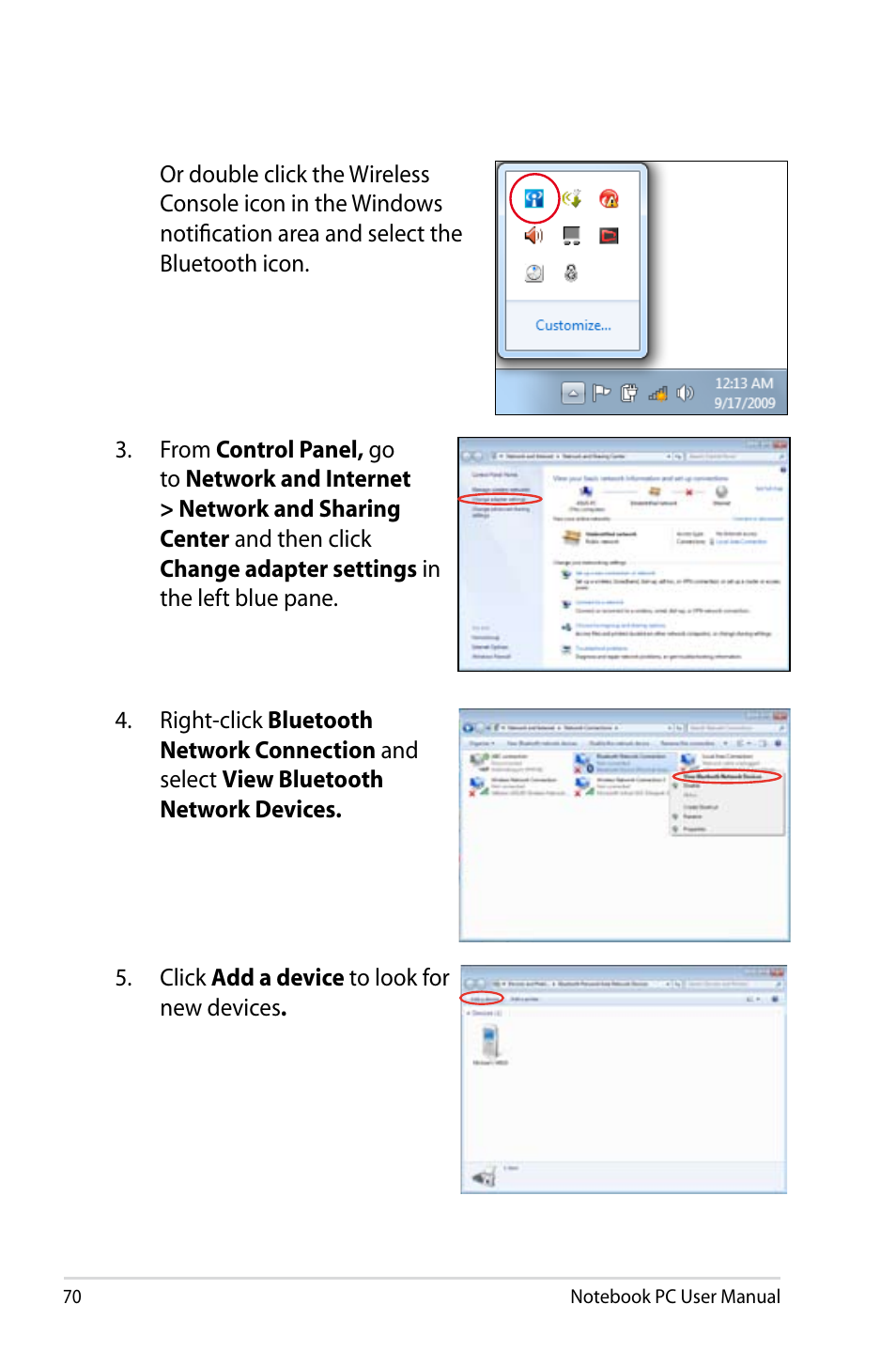 Asus X75A User Manual | Page 70 / 116