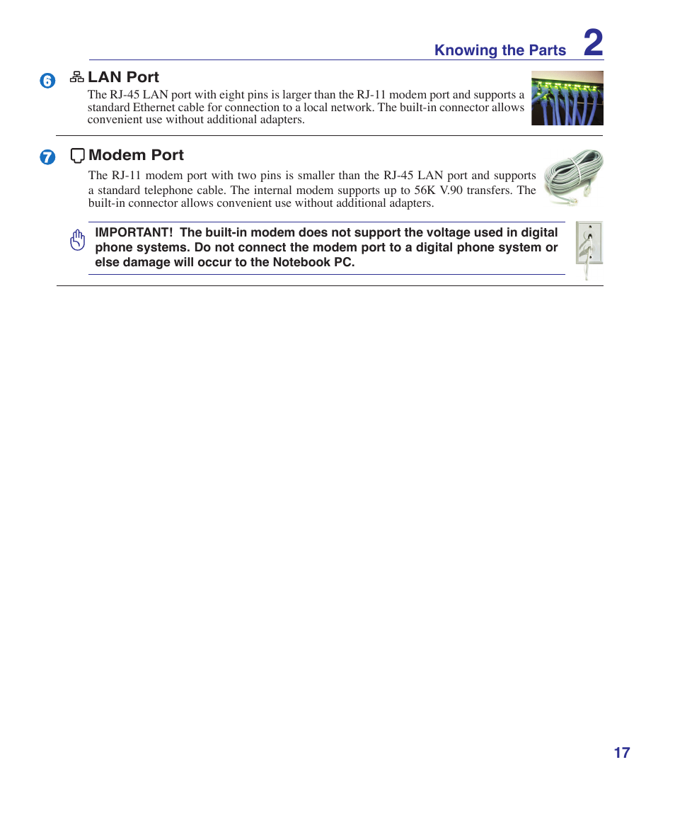 Asus Z62E User Manual | Page 17 / 76