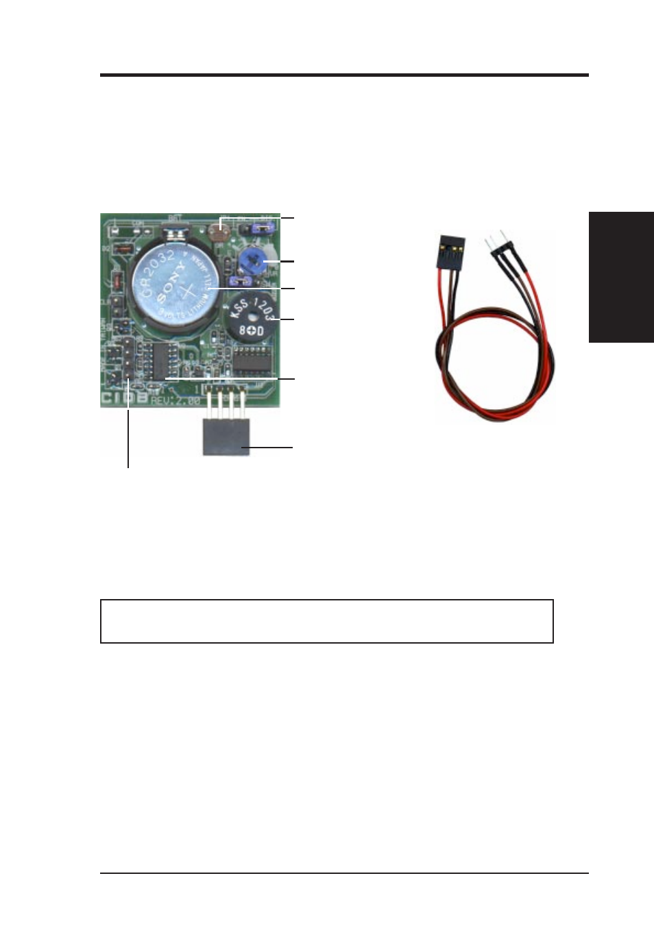 Vii. appendix, Asus cidb chassis intrusion sensor module, Using the asus cidb | Asus P2V-B User Manual | Page 87 / 96