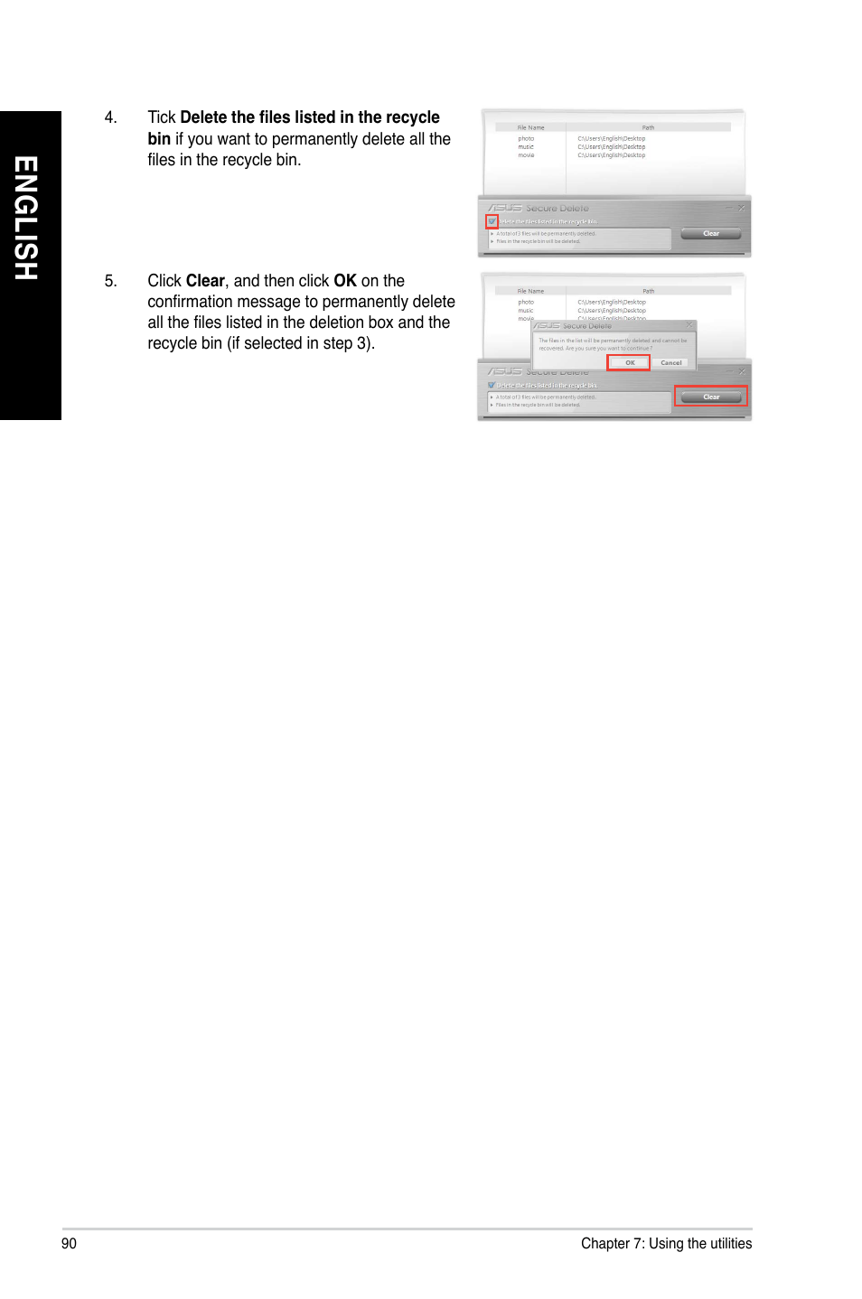 En gl is h en gl is h en gl is h en gl is h | Asus BP6335 User Manual | Page 90 / 105