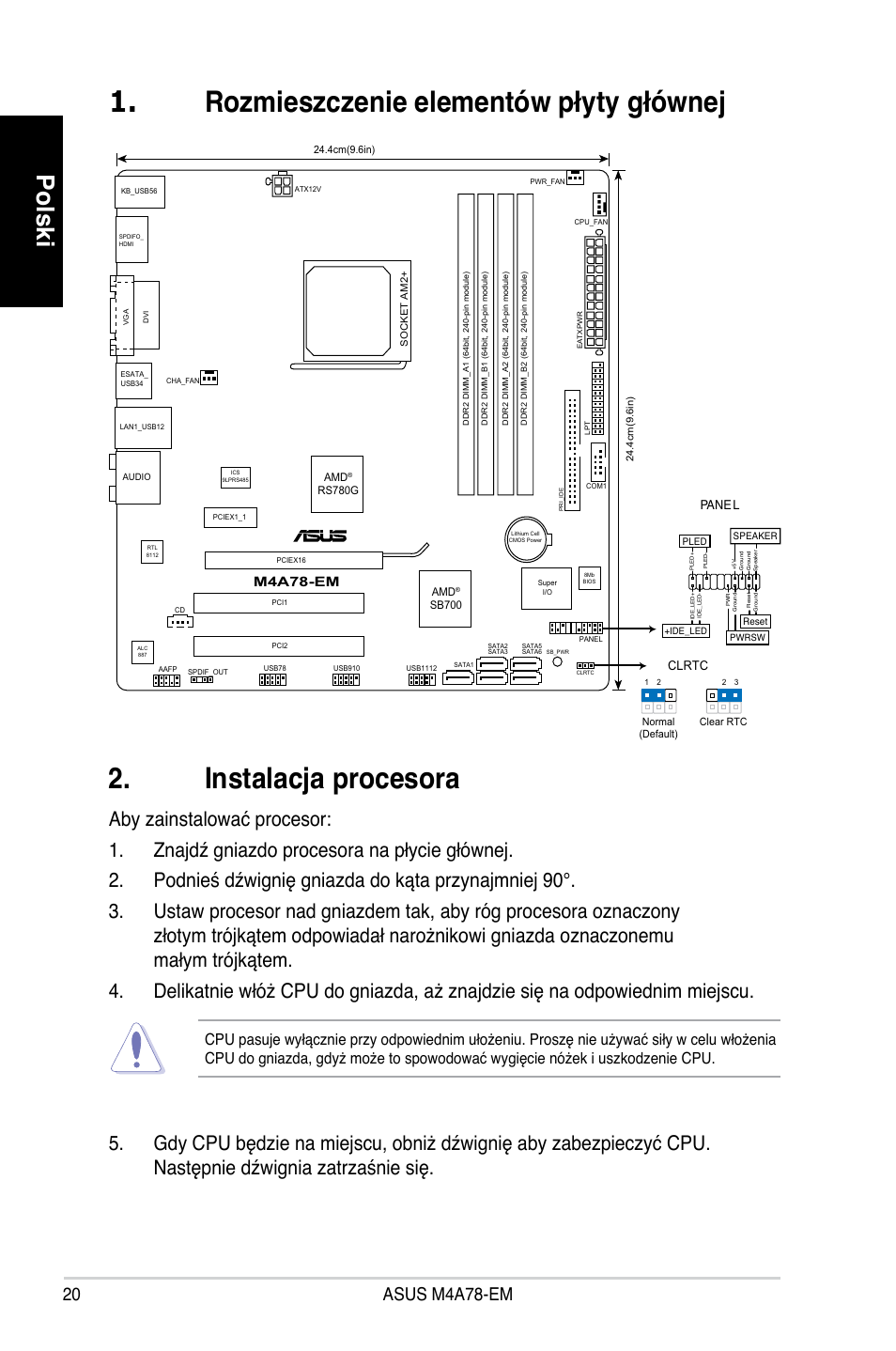 Polski, M4a78-em | Asus M4A78-EM User Manual | Page 20 / 38