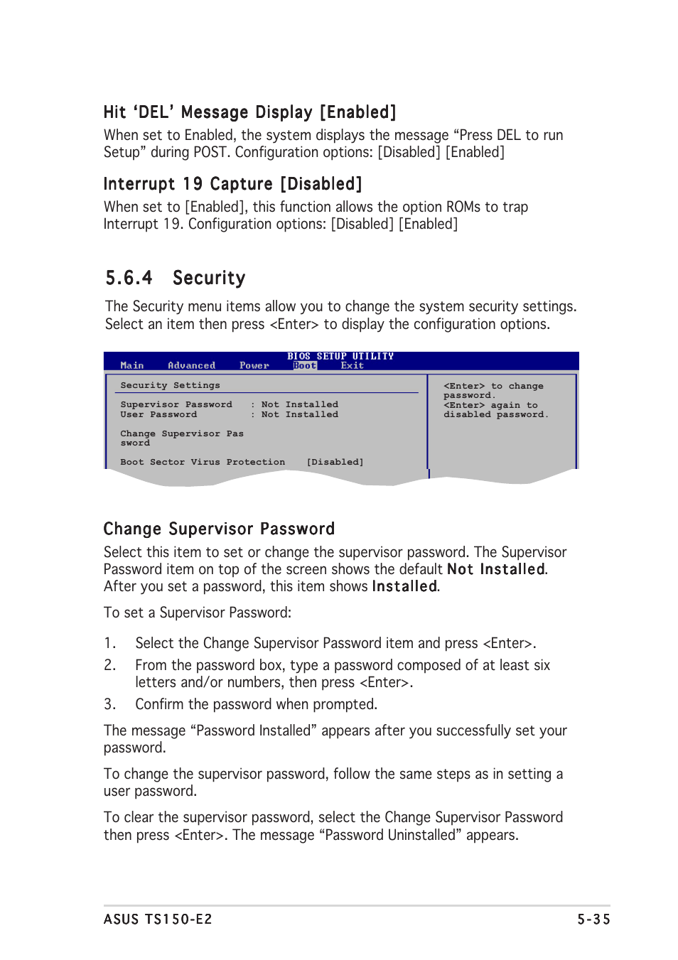 4 security security security security security | Asus TS150-E2 User Manual | Page 105 / 134