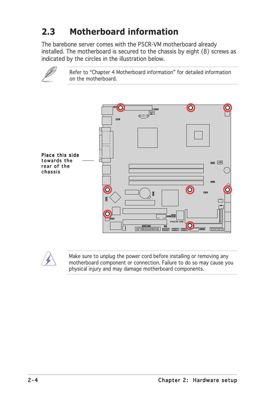 3 motherboard information | Asus TS150-E2 User Manual | Page 20 / 134