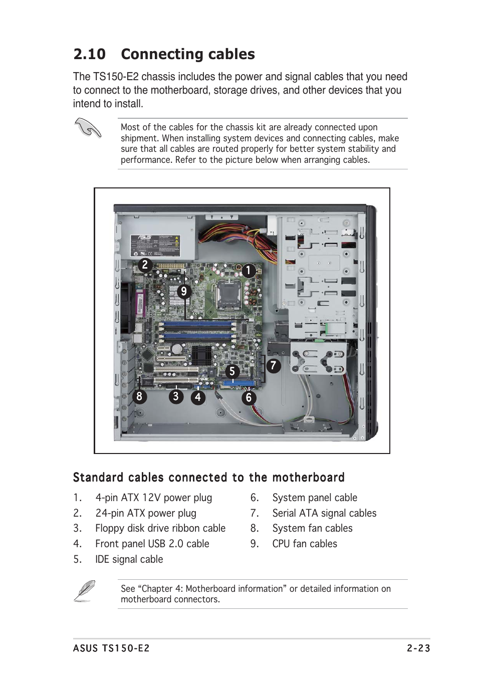 10 connecting cables | Asus TS150-E2 User Manual | Page 39 / 134