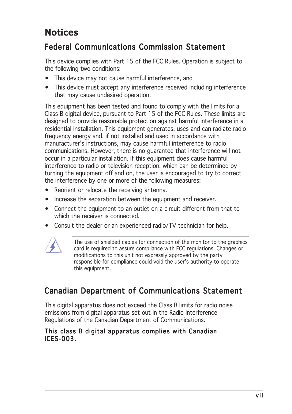 Notices | Asus TS150-E2 User Manual | Page 7 / 134