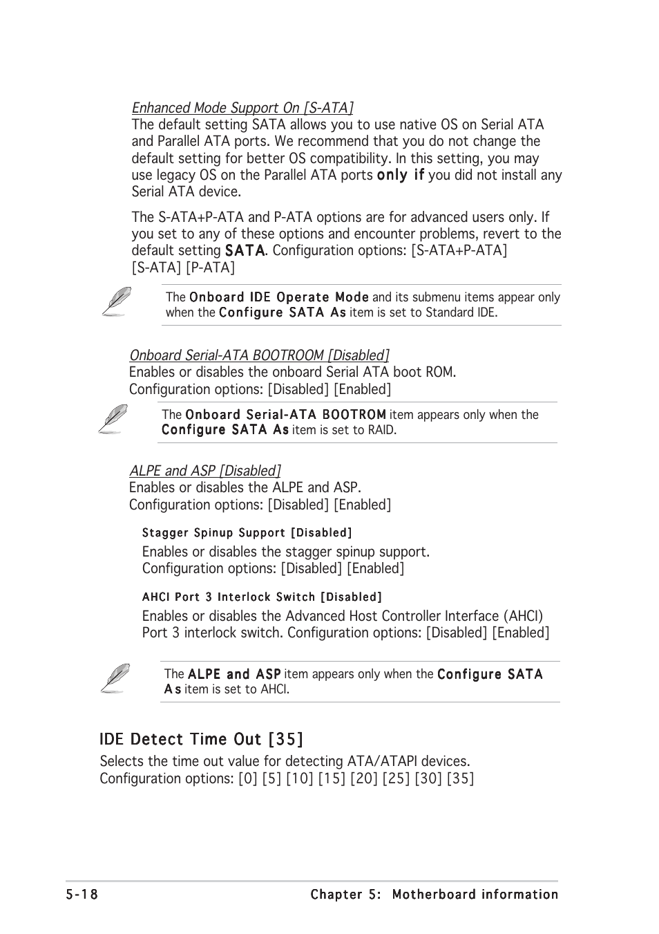 Ide detect time out [35 | Asus TS150-E2 User Manual | Page 88 / 134