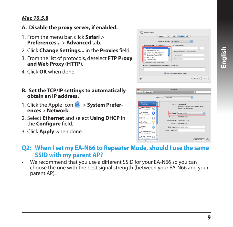 English | Asus EA-N66 User Manual | Page 9 / 14