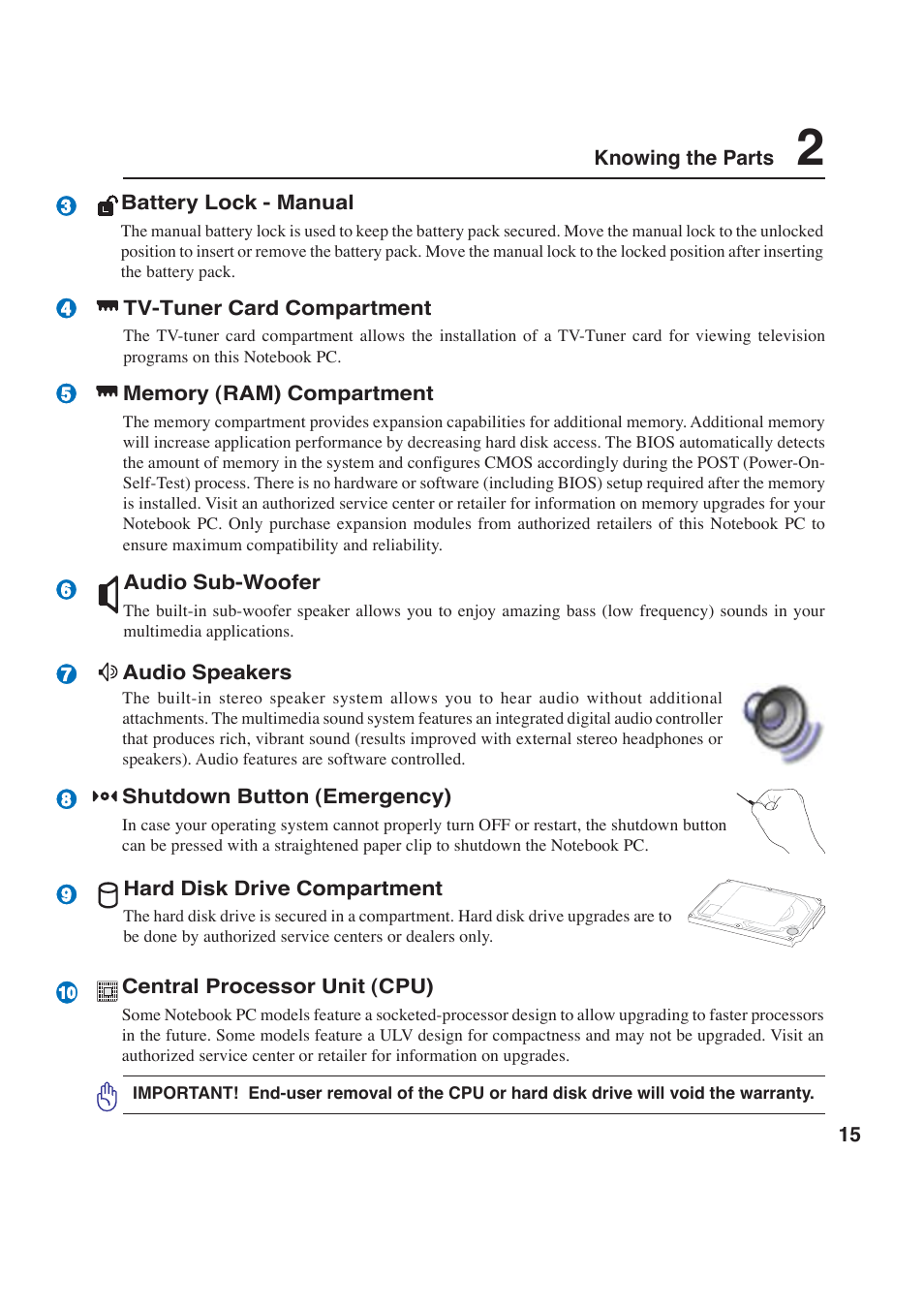 Asus W2P User Manual | Page 15 / 73