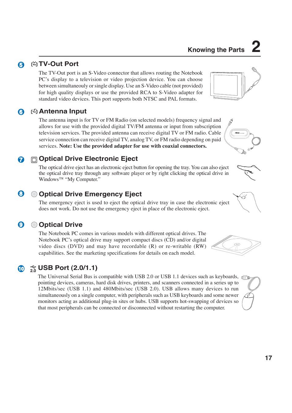 Asus W2P User Manual | Page 17 / 73