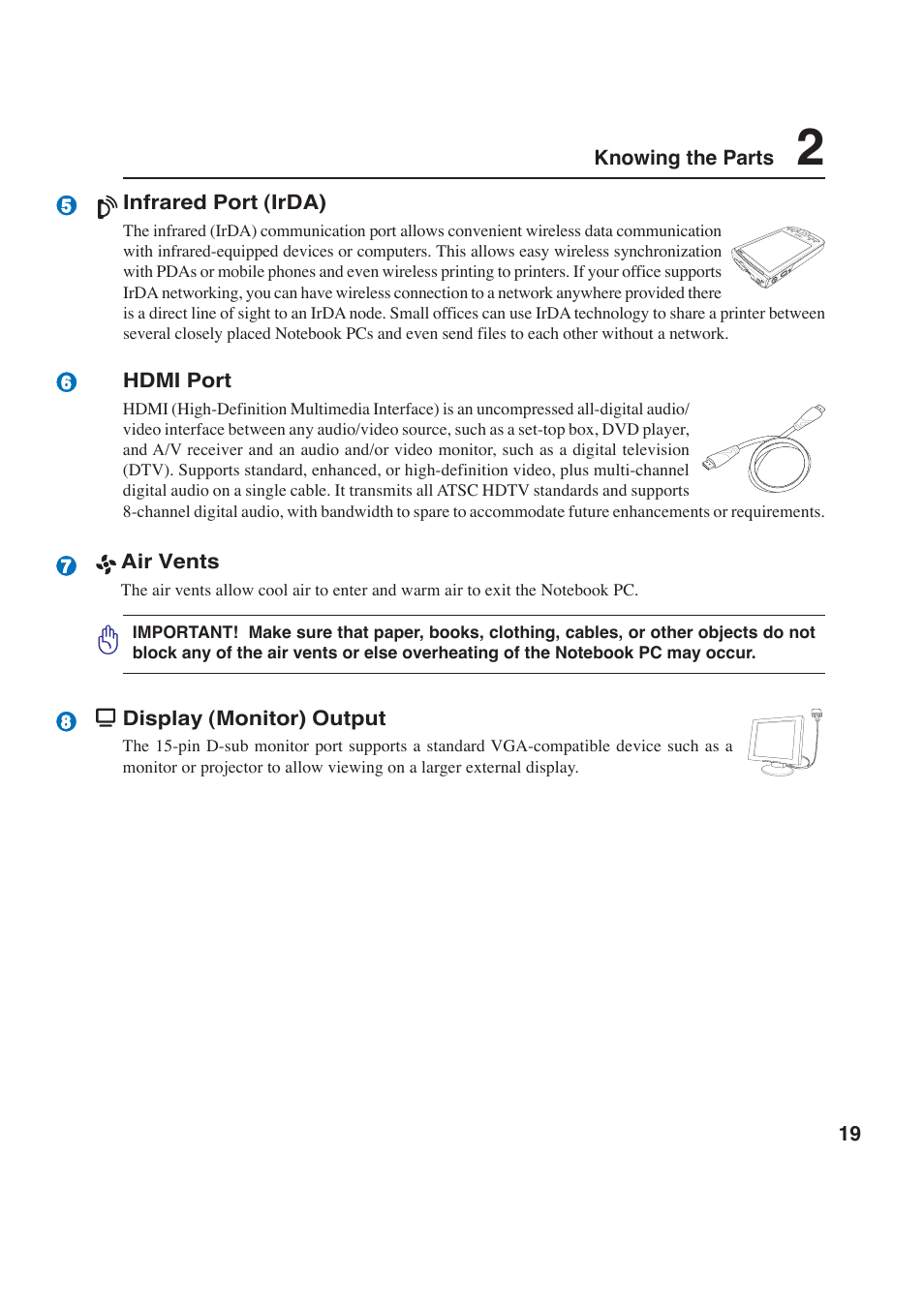 Asus W2P User Manual | Page 19 / 73