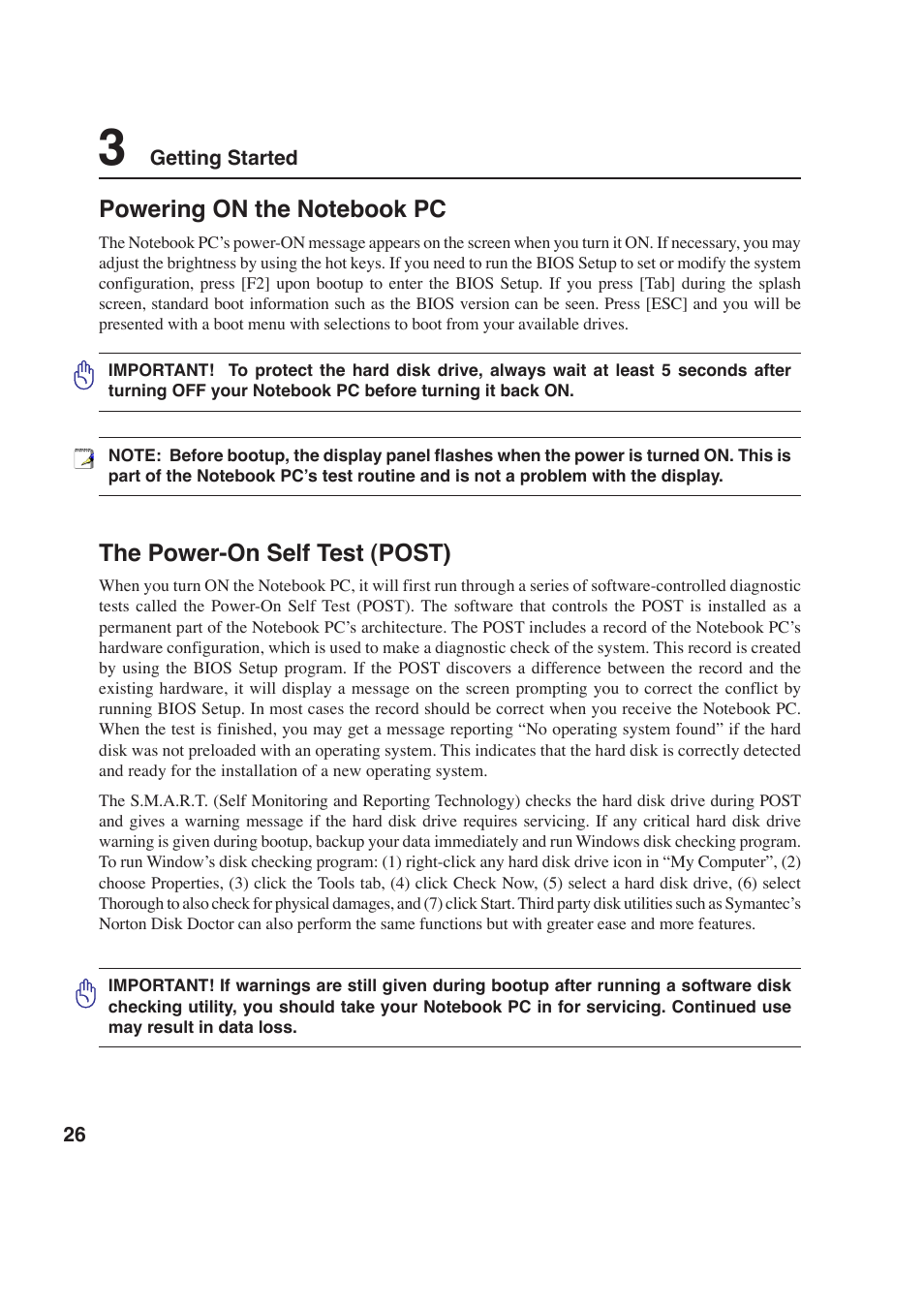 Asus W2P User Manual | Page 26 / 73