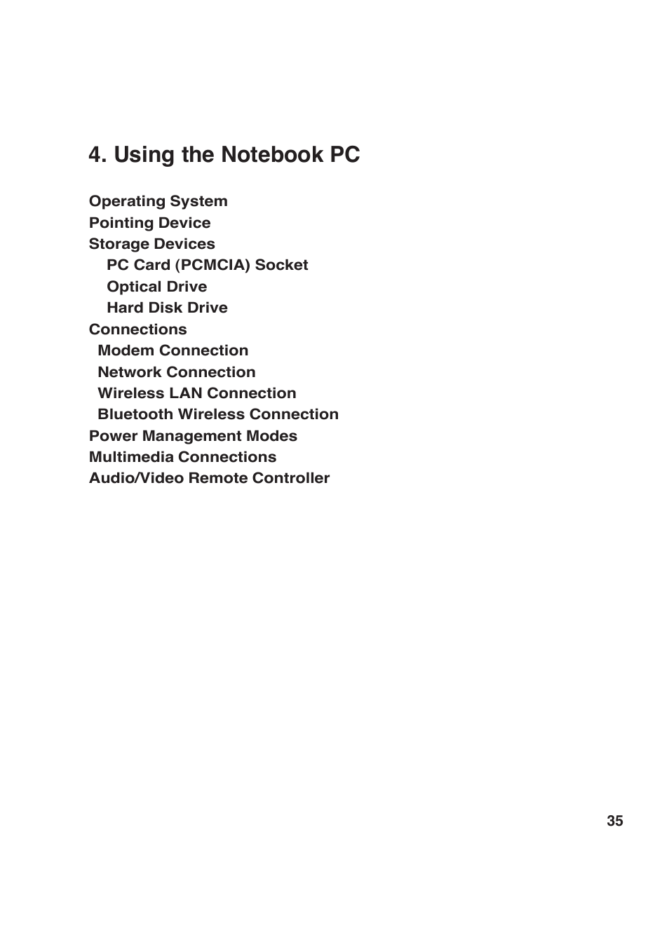 Asus W2P User Manual | Page 35 / 73