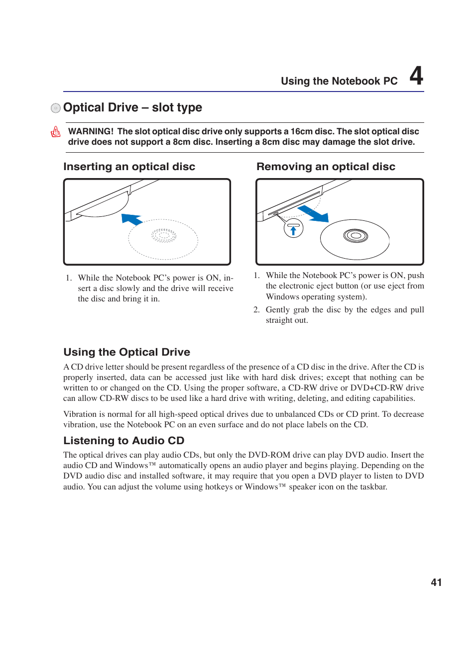 Asus W2P User Manual | Page 41 / 73