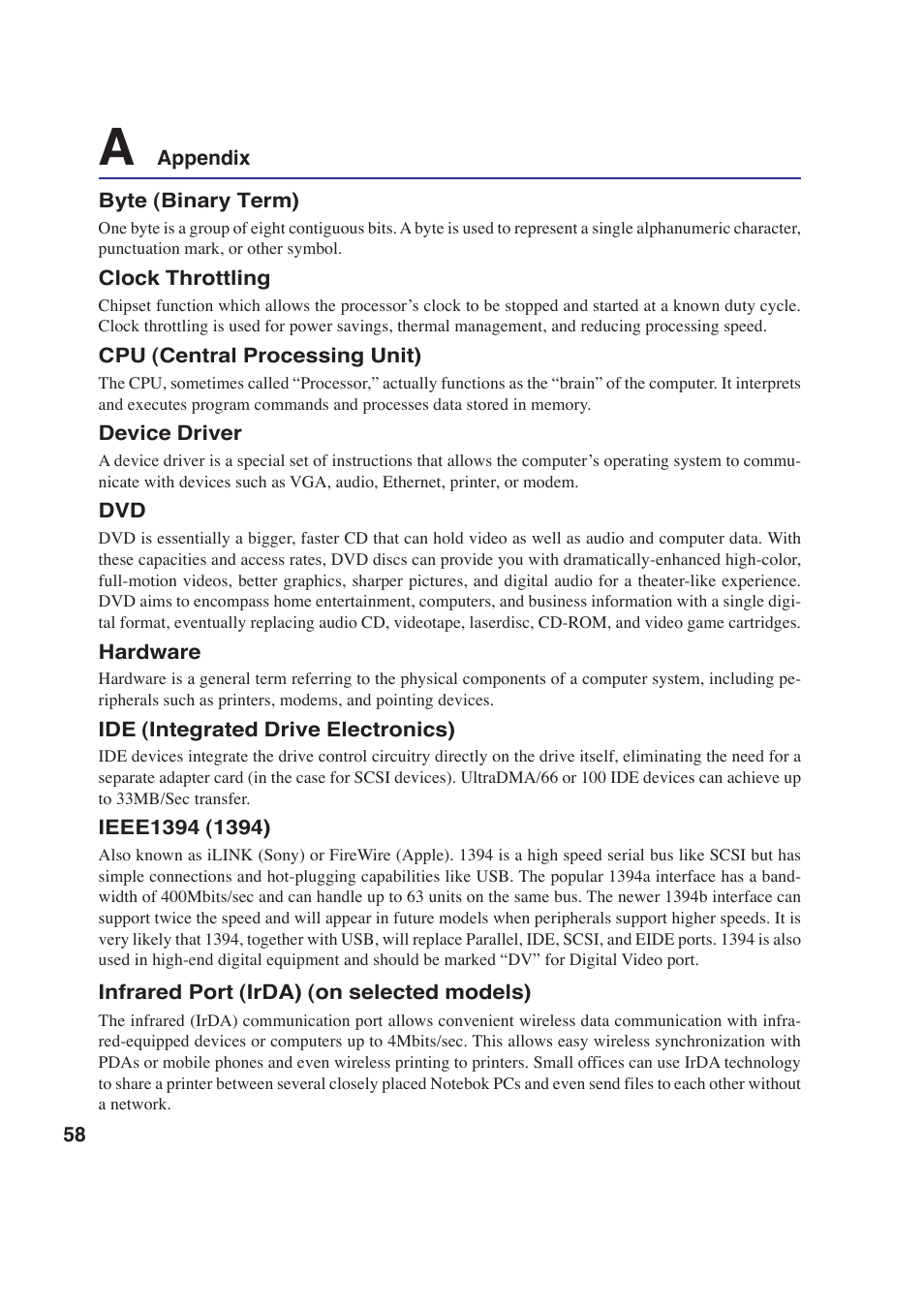 Asus W2P User Manual | Page 58 / 73