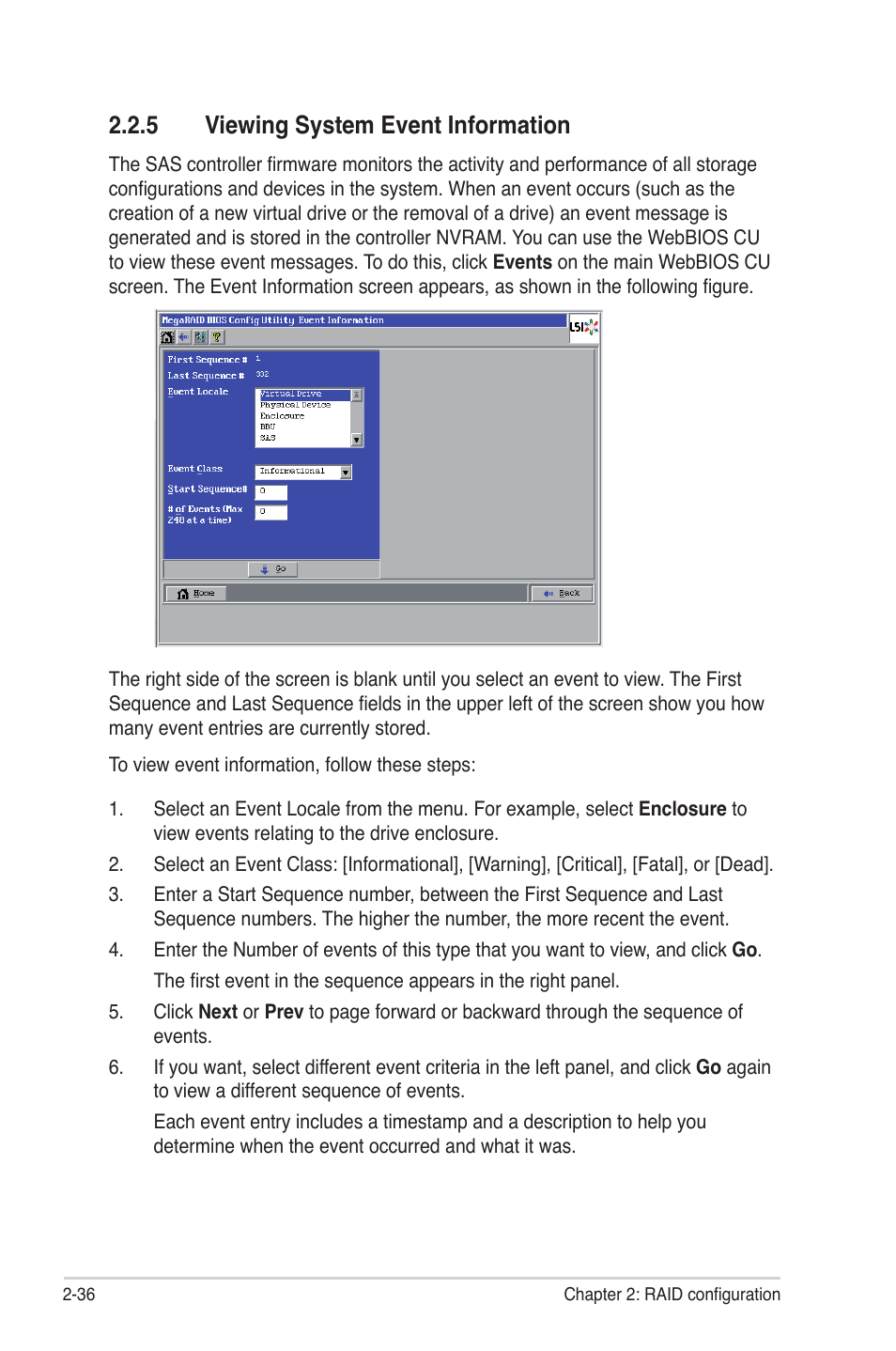 5 viewing system event information, Viewing system event information -36 | Asus PIKE 2108 User Manual | Page 50 / 84