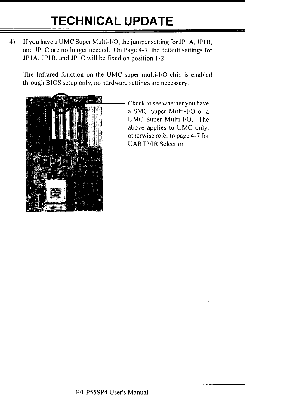 Technical update | Asus P55SP4 User Manual | Page 2 / 82