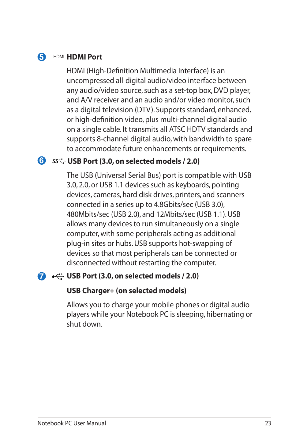 Asus R700VM User Manual | Page 23 / 116