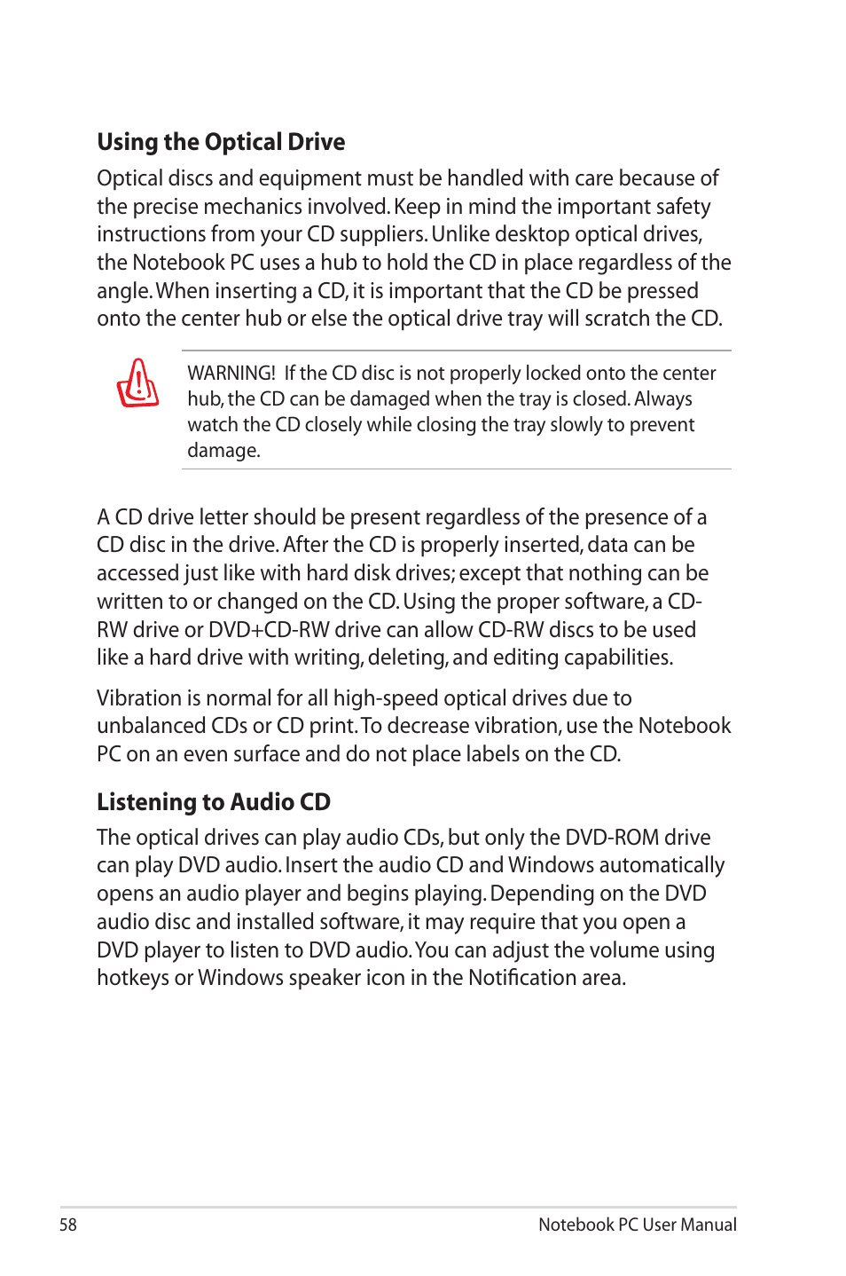 Asus R700VM User Manual | Page 58 / 116