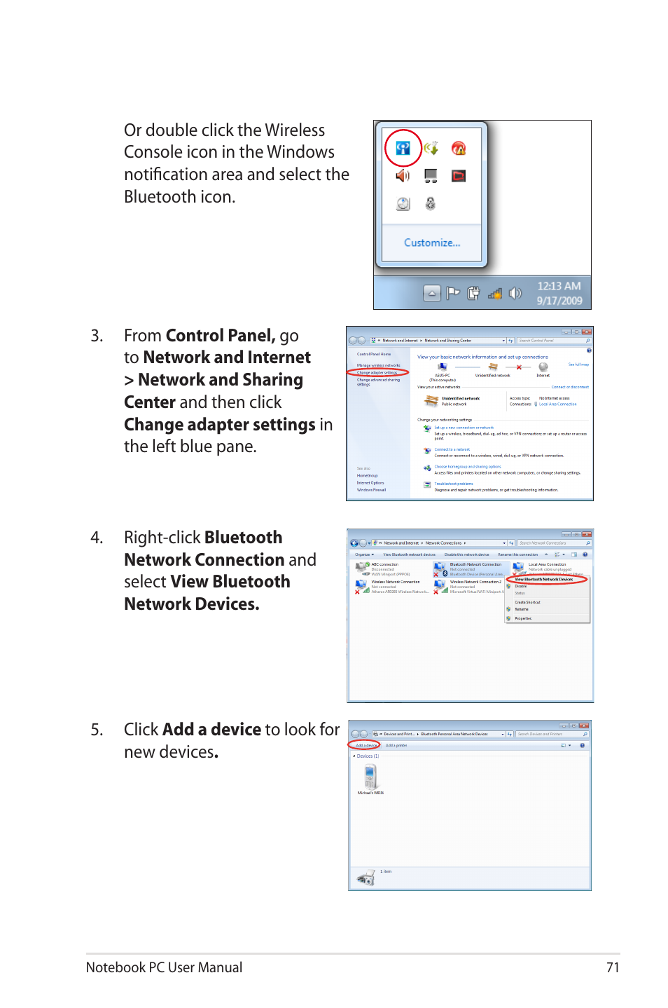 Asus R700VM User Manual | Page 71 / 116