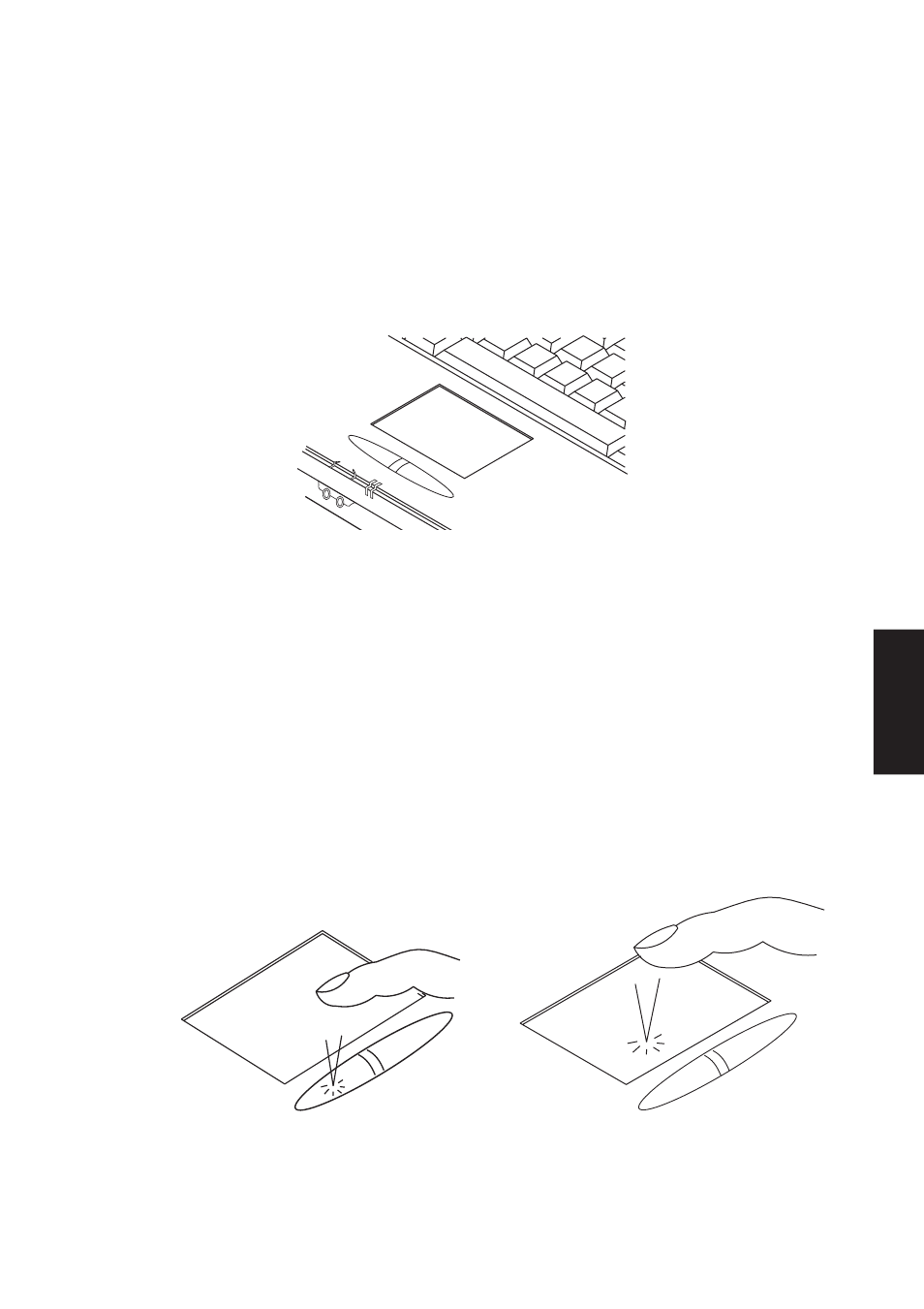 Pointing device, Using the touchpad | Asus M8 User Manual | Page 43 / 102