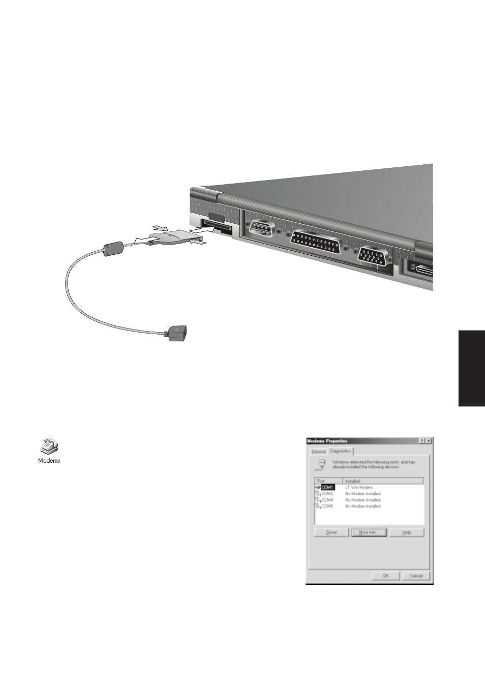 Modem protocols, Modem cable | Asus M8 User Manual | Page 59 / 102