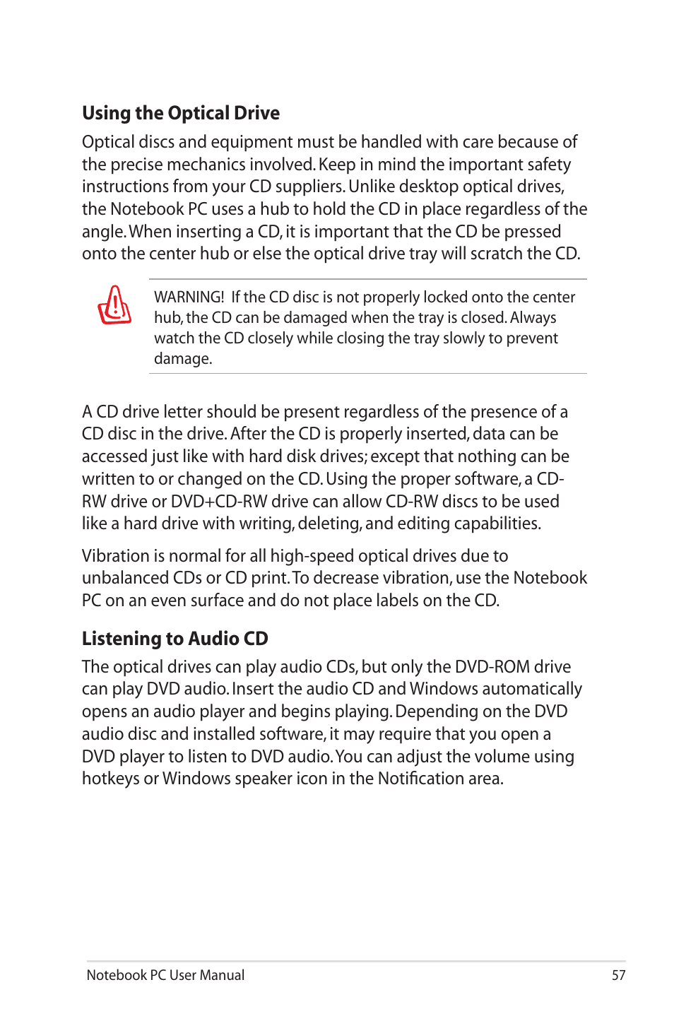 Asus X45A User Manual | Page 57 / 116