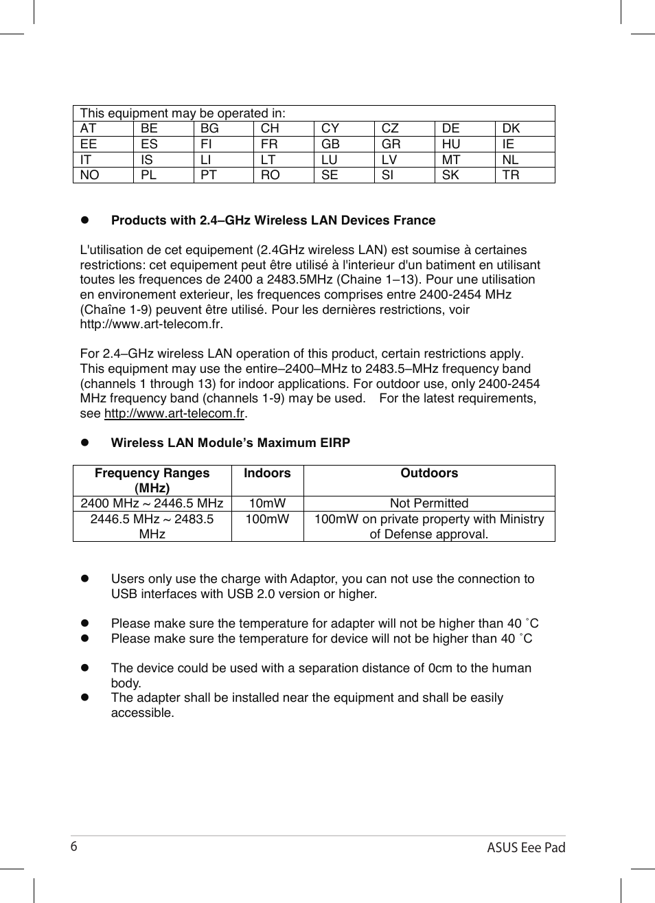 Asus Eee Pad Transformer TF101G User Manual | Page 6 / 8