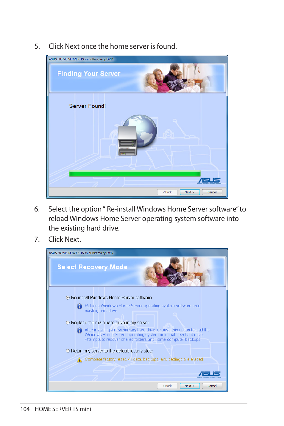 Asus TS Mini User Manual | Page 104 / 114