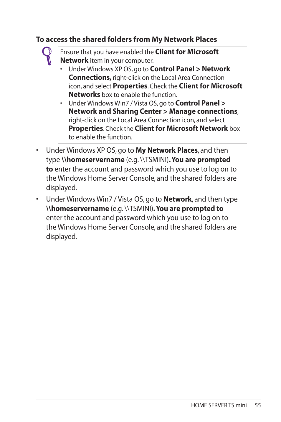 Asus TS Mini User Manual | Page 55 / 114