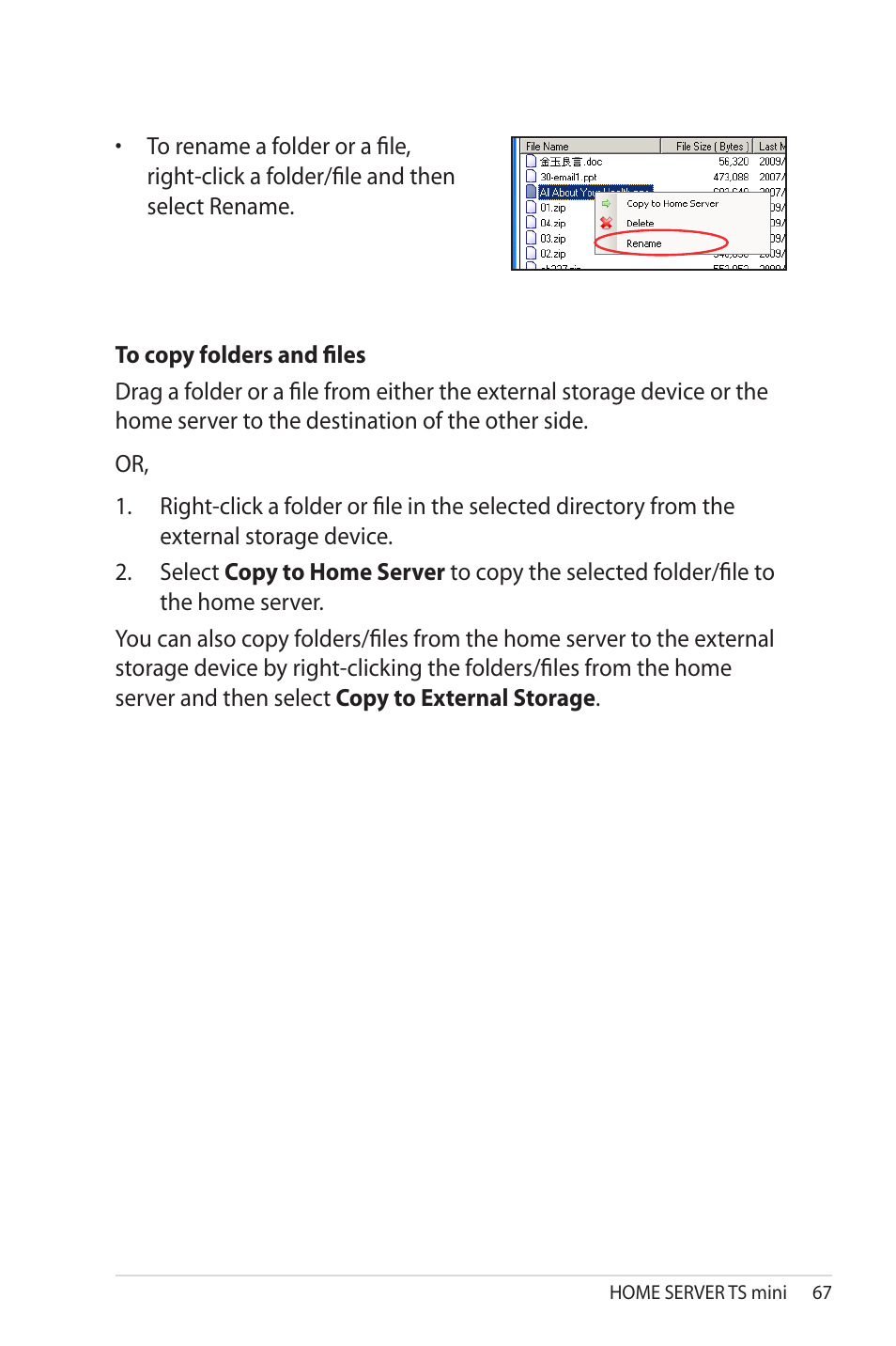 Asus TS Mini User Manual | Page 67 / 114