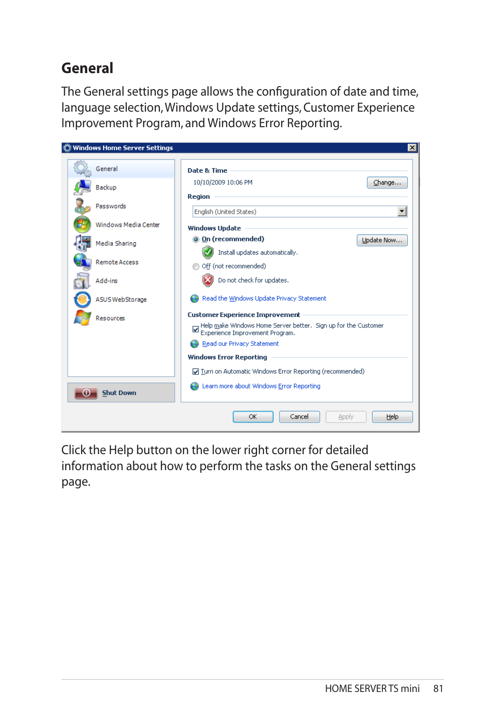 General | Asus TS Mini User Manual | Page 81 / 114