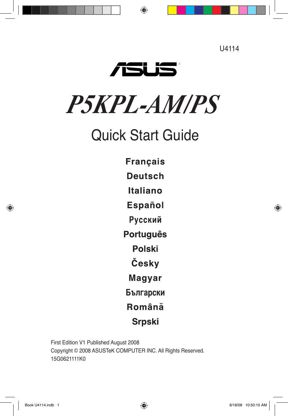 Asus P5KPL-AM/PS User Manual | 38 pages