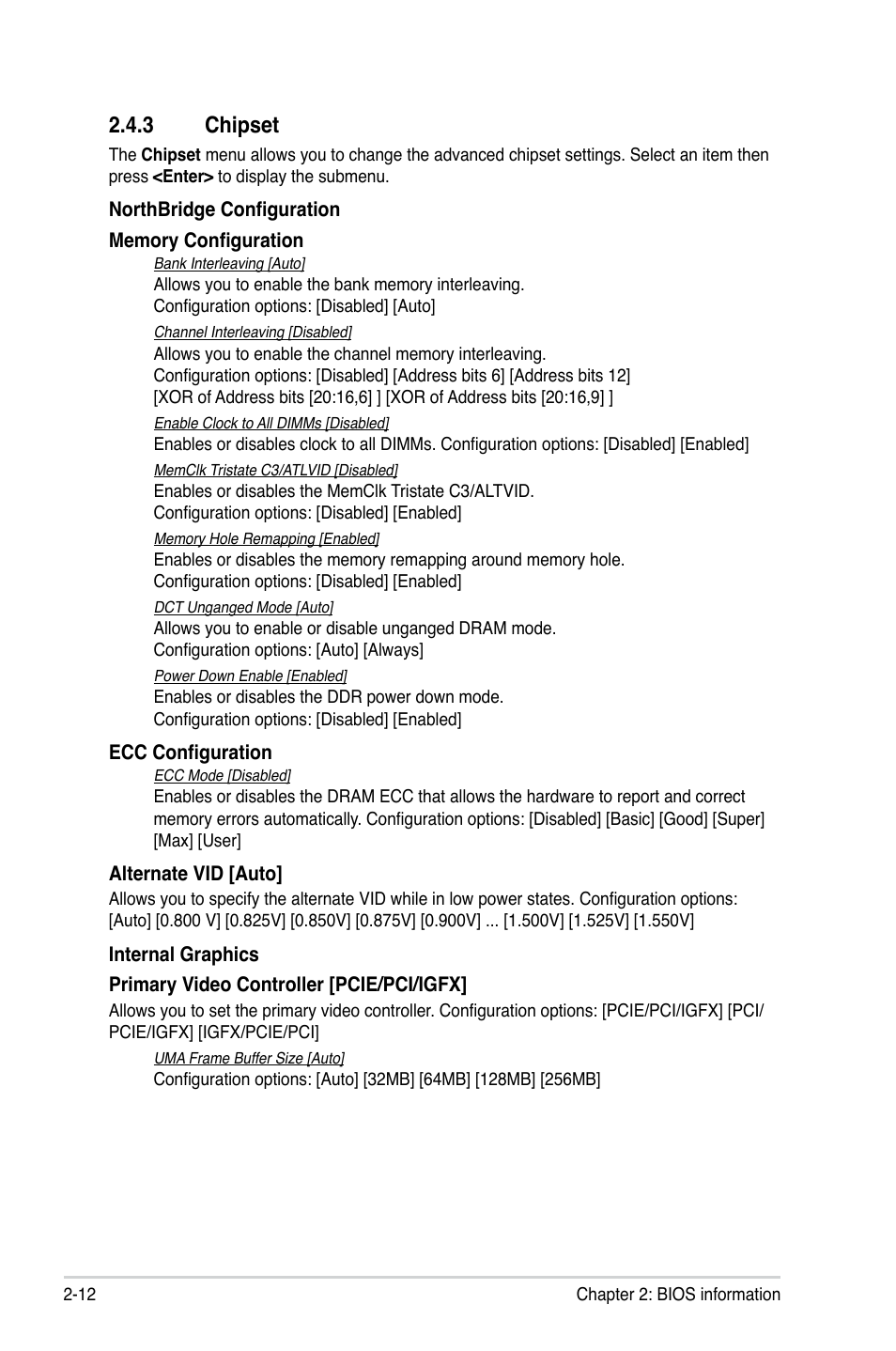 3 chipset, Chipset -12 | Asus M2A74-AM User Manual | Page 50 / 58