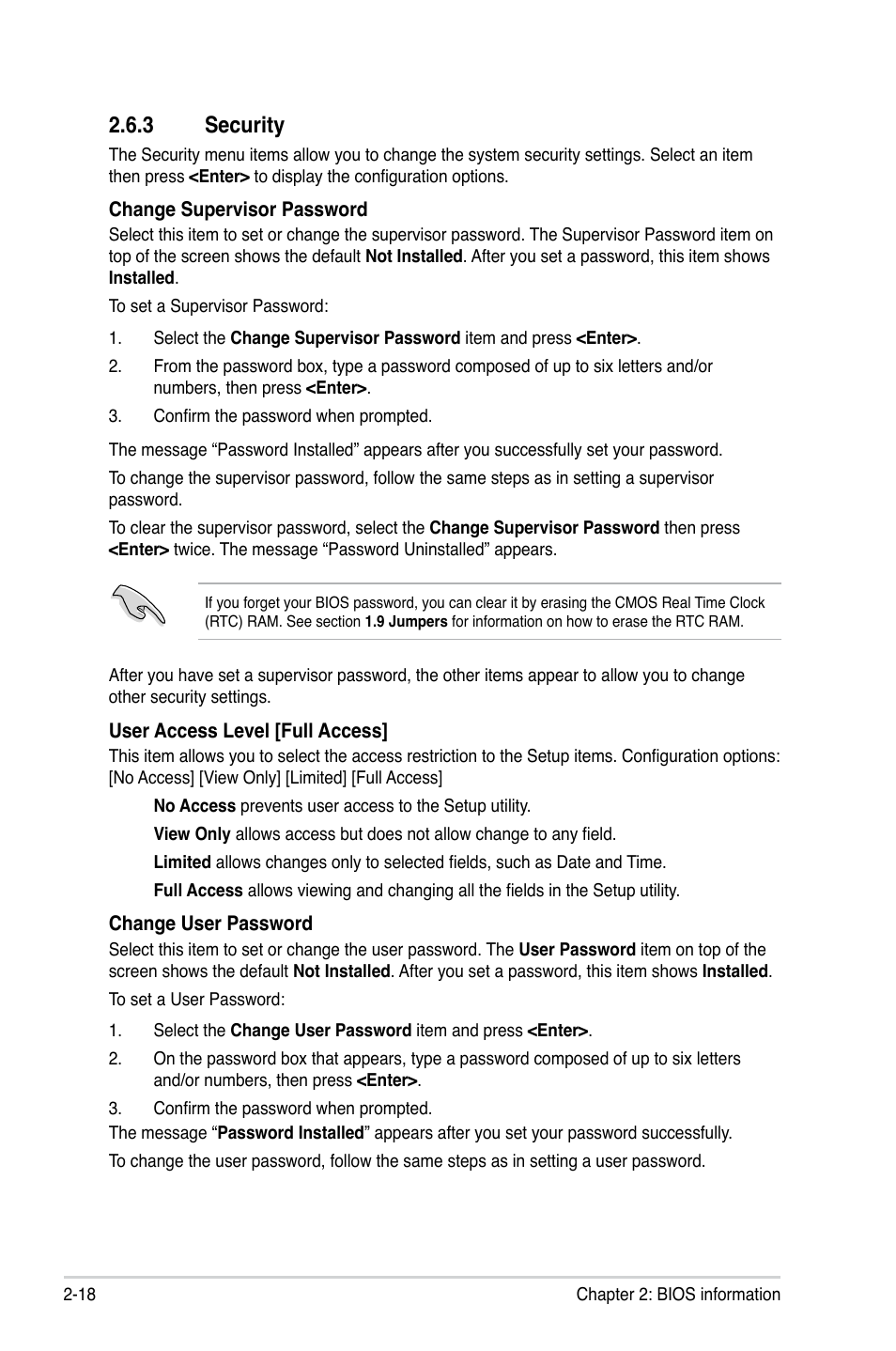 3 security, Security -18 | Asus M2A74-AM User Manual | Page 56 / 58