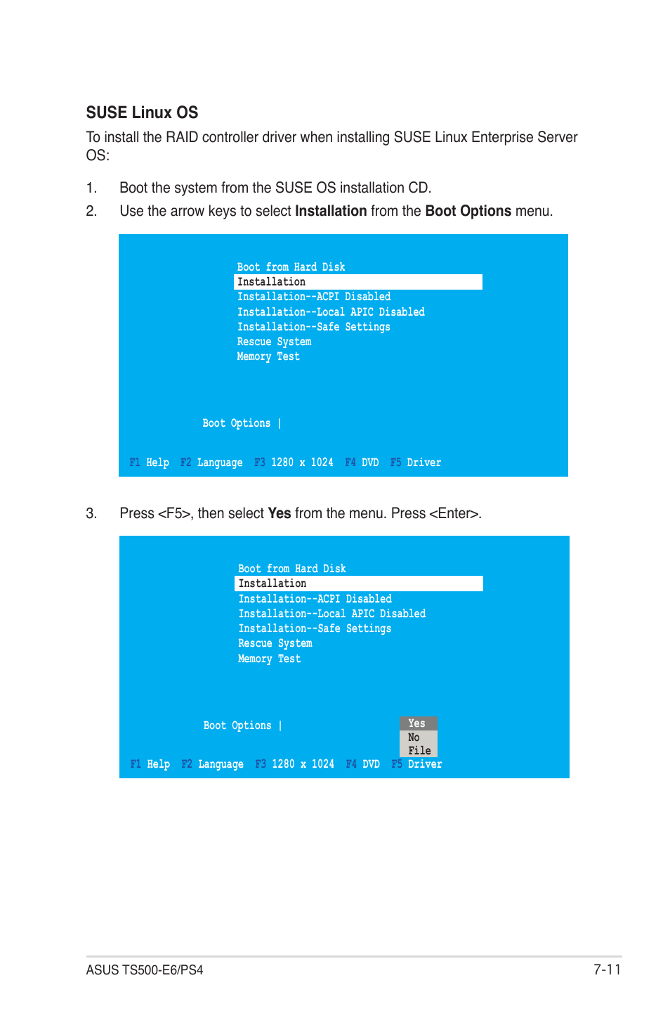 Suse linux os | Asus TS500-E6/PS4 User Manual | Page 151 / 162