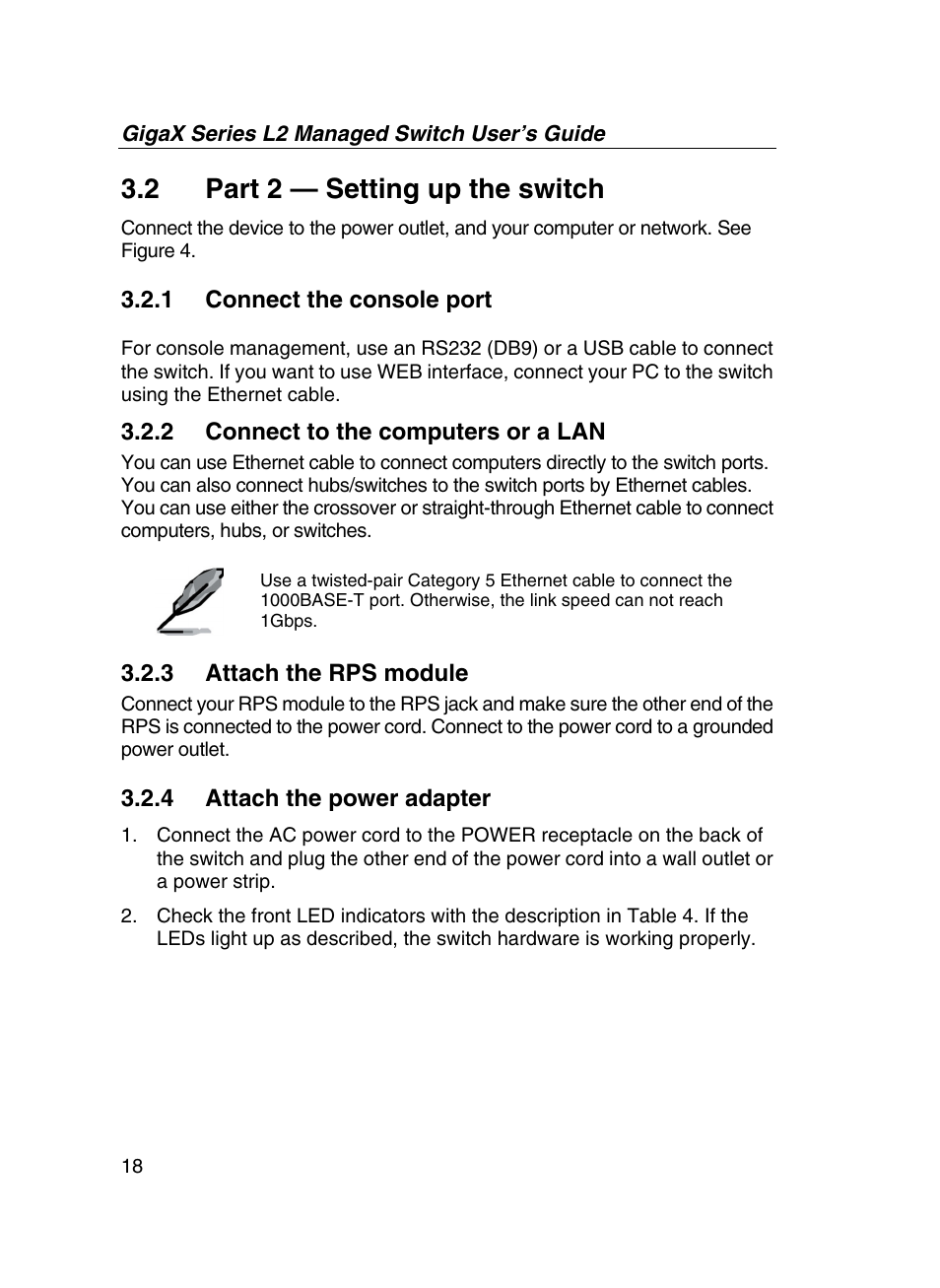 2 part 2 — setting up the switch | Asus GigaX2124X/C User Manual | Page 18 / 112