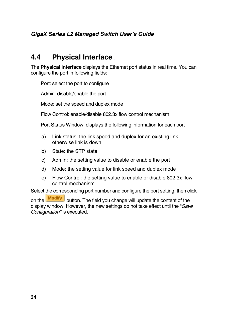 4 physical interface | Asus GigaX2124X/C User Manual | Page 34 / 112