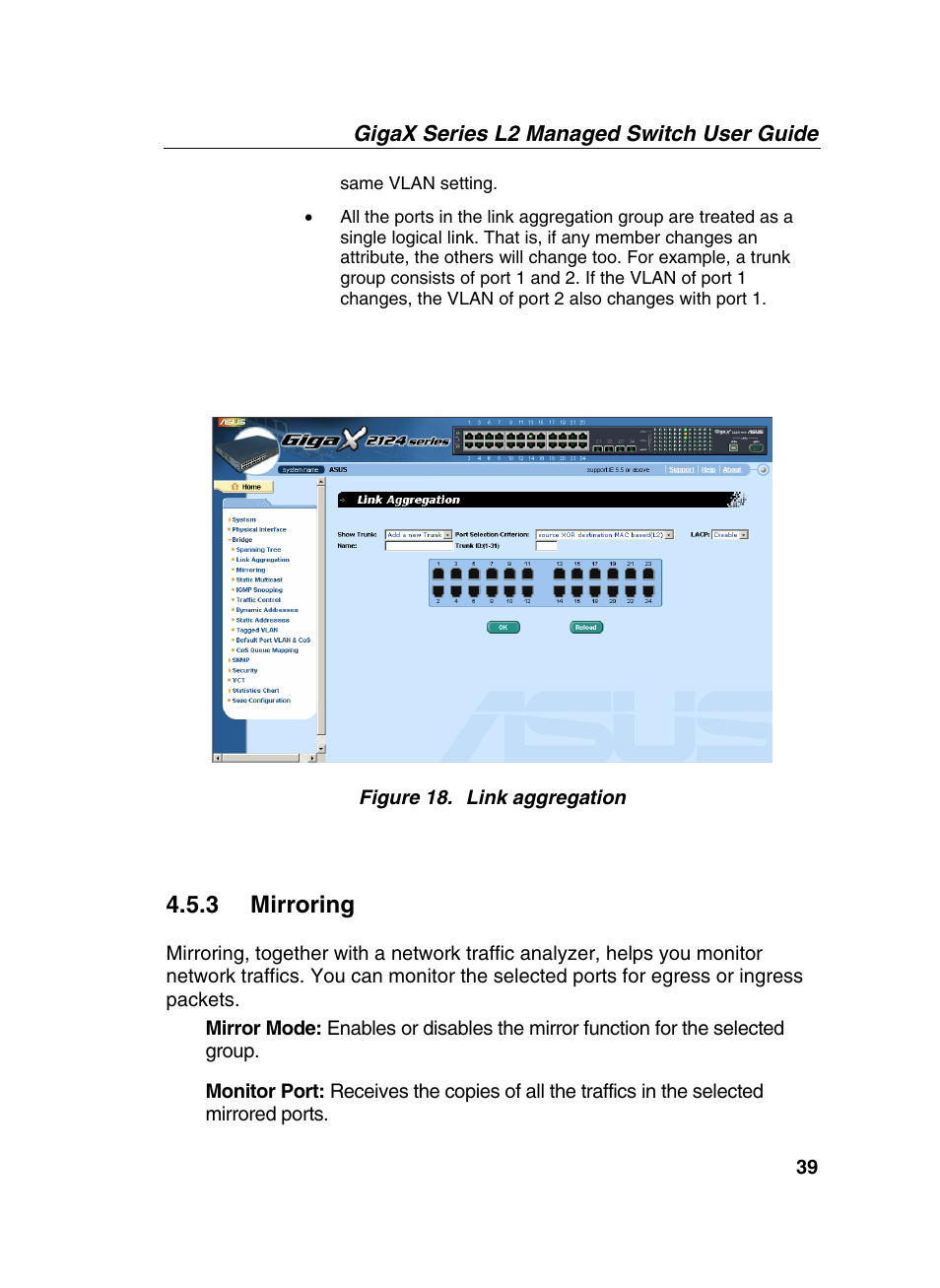 3 mirroring | Asus GigaX2124X/C User Manual | Page 39 / 112
