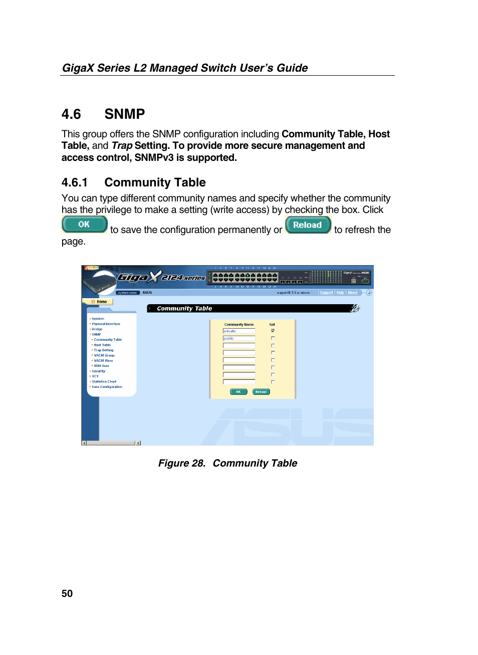 6 snmp | Asus GigaX2124X/C User Manual | Page 50 / 112