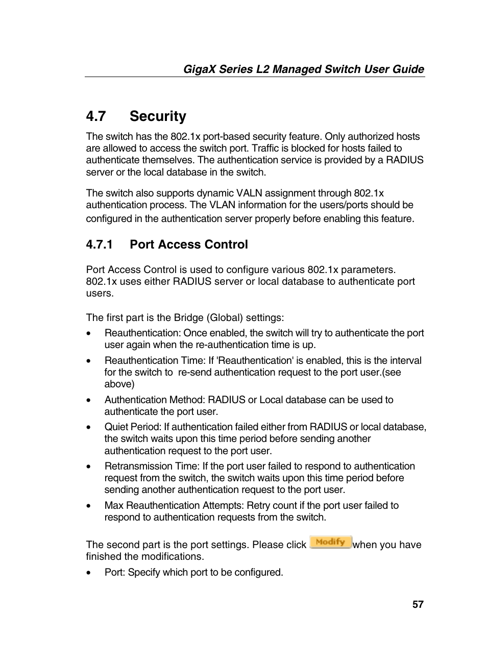 7 security | Asus GigaX2124X/C User Manual | Page 57 / 112