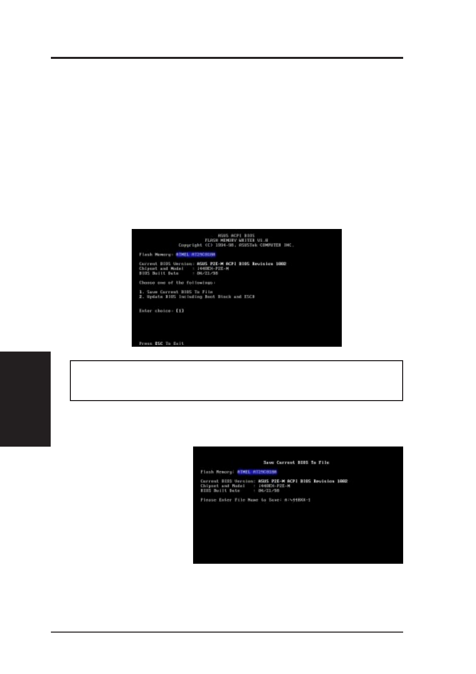 Iv. bios software, Support software, Main menu | Asus P2L-VM User Manual | Page 36 / 116