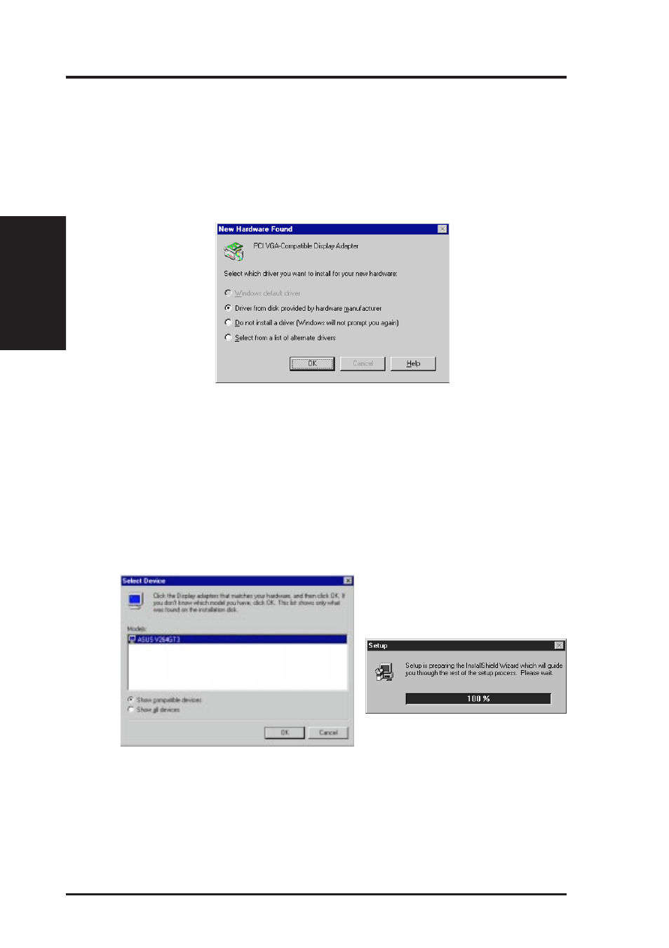 B. other video drivers, Video driver installation for windows nt 4.0 | Asus P2L-VM User Manual | Page 86 / 116