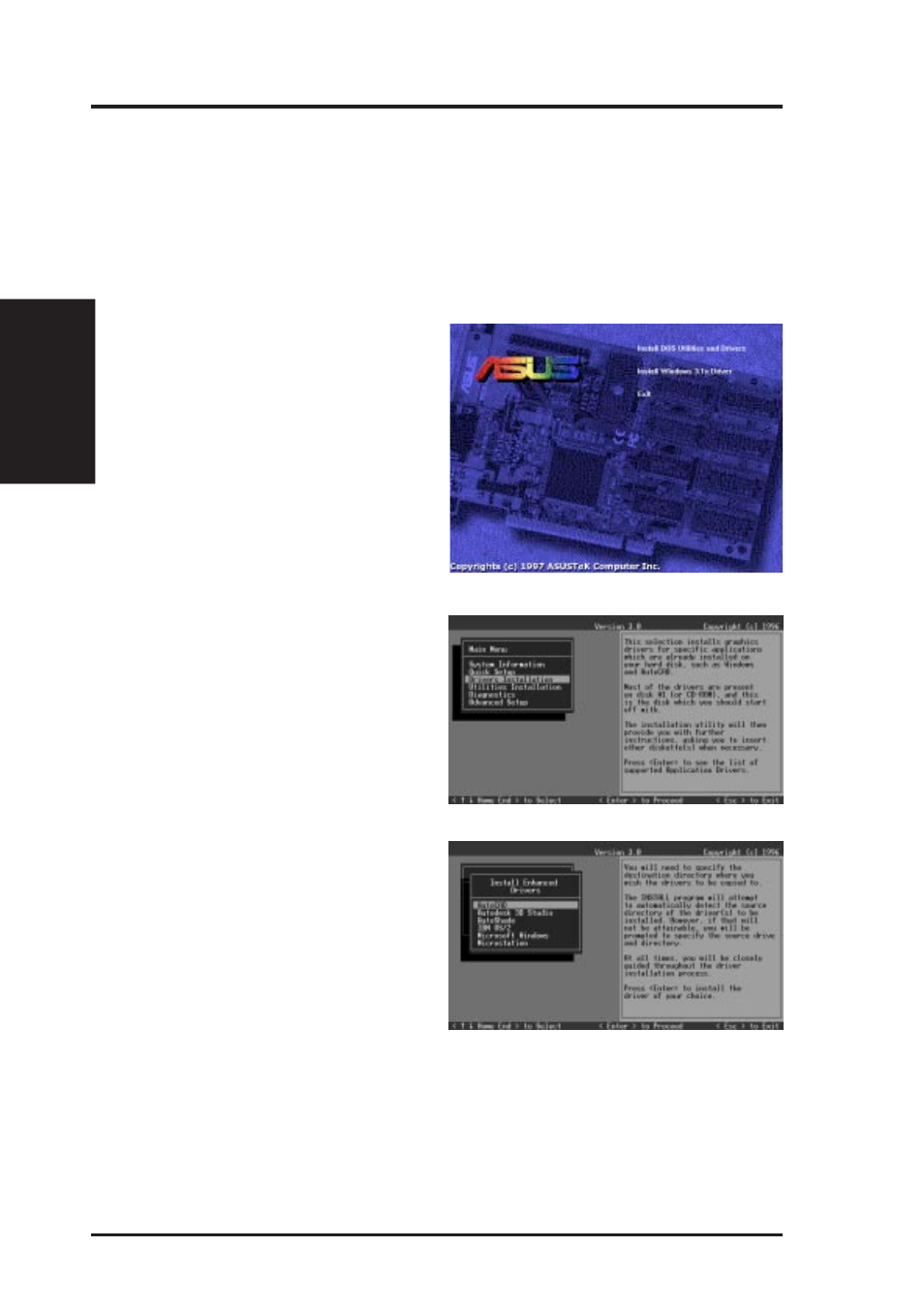 B. other video drivers, Autocad video driver installation | Asus P2L-VM User Manual | Page 90 / 116