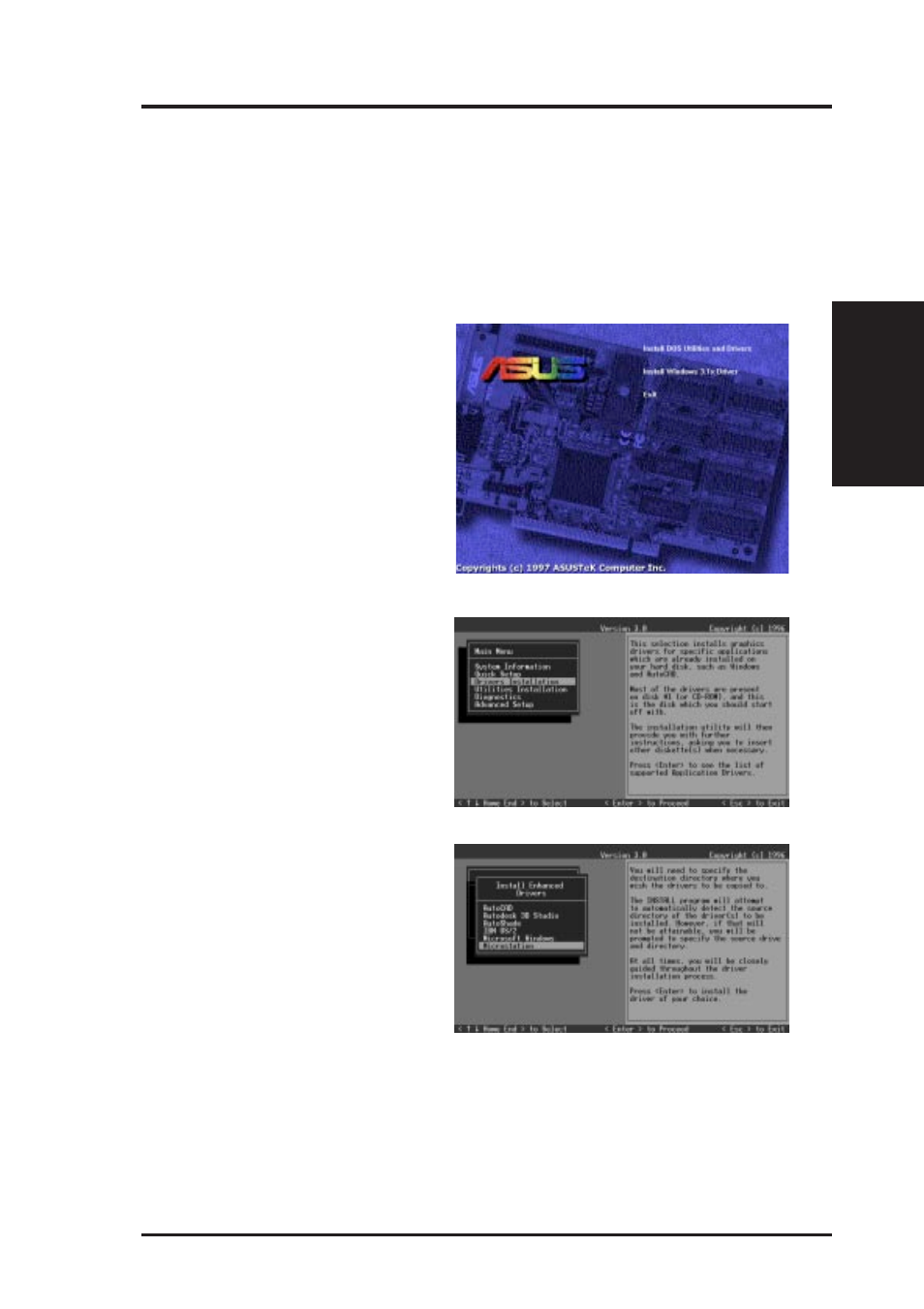 B. other video drivers, Microstation video driver installation | Asus P2L-VM User Manual | Page 91 / 116