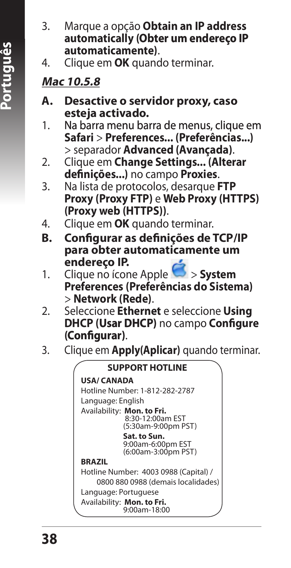 3 por tuguês | Asus EA-N66 User Manual | Page 38 / 44