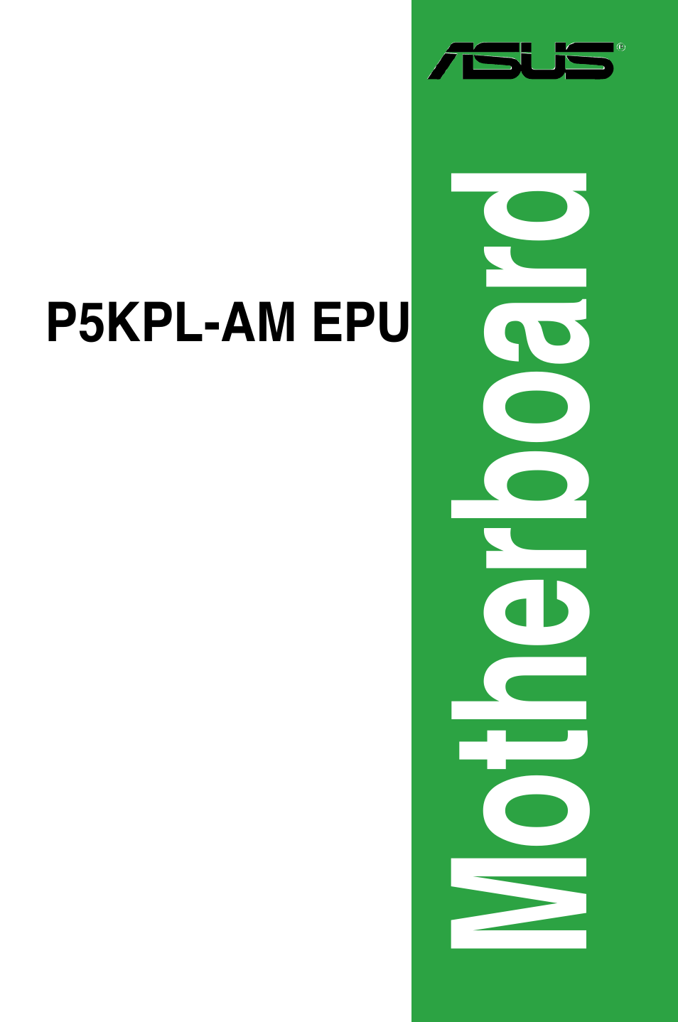 Asus P5KPL-AM EPU User Manual | 60 pages